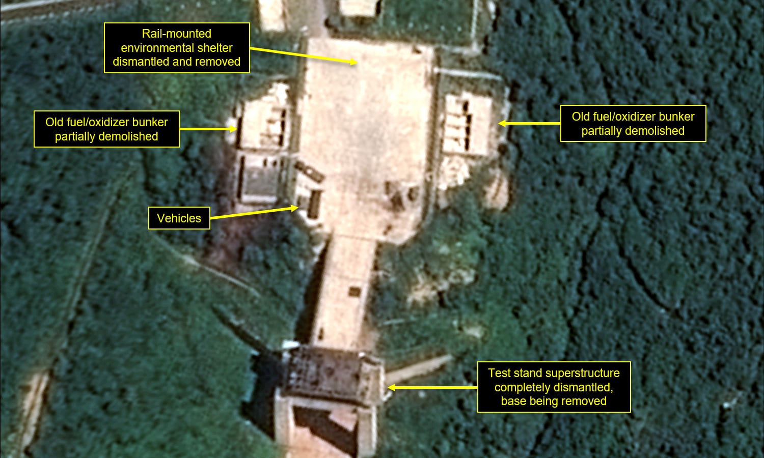 North Korea starts dismantling key missile 