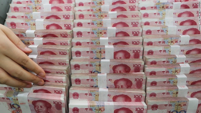 China’s Yuan tumbles