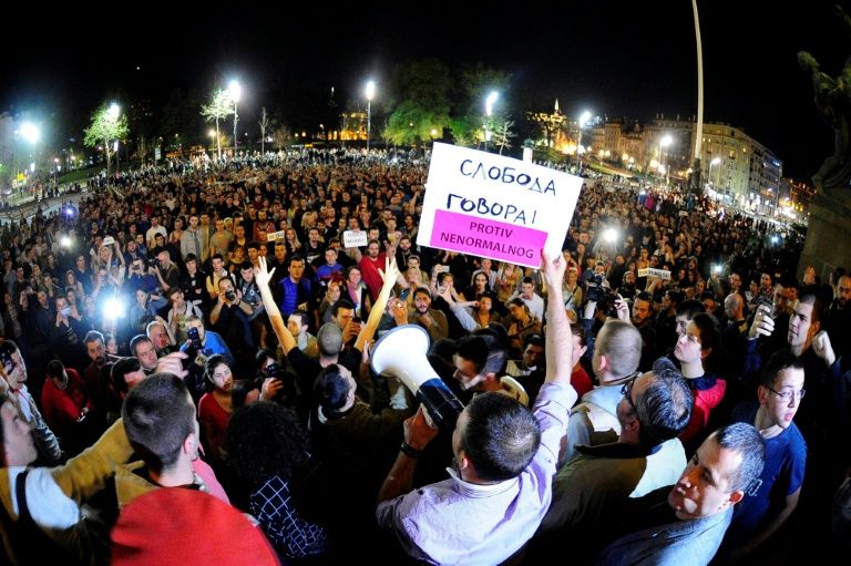 Protest in Serbia