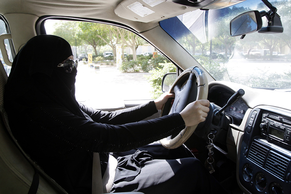Female taxi drivers in Saudi Arabia