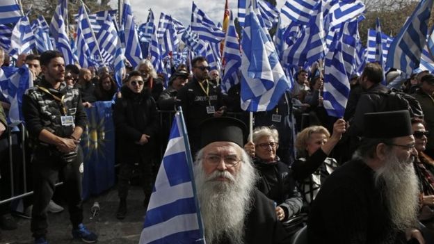 Greece protests against Macedonia deal