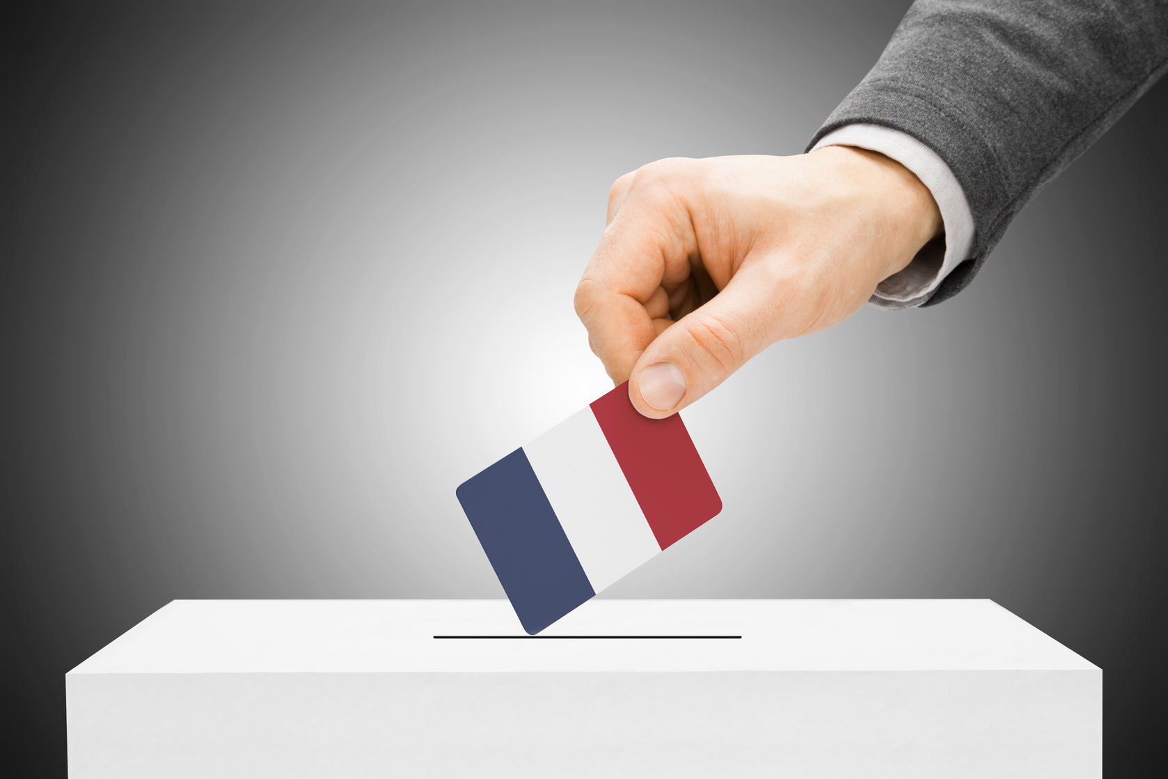 Outcomes of round one of the French elections 