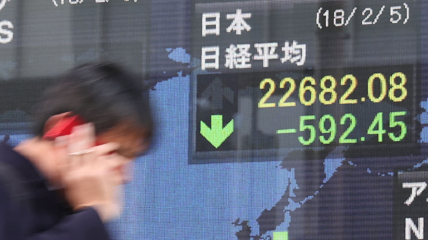 Asian markets fall on geopolitical fears