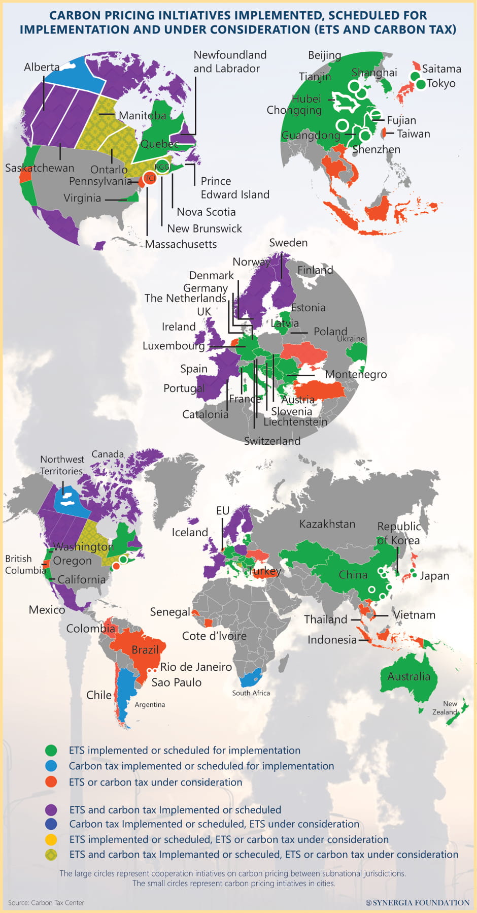 Carbon tax across the globe 